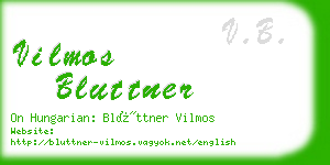 vilmos bluttner business card